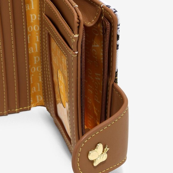 Loungefly Disney Winnie the Pooh Canvas Line Drawing Wristlet Wallet - Picture 4 of 4